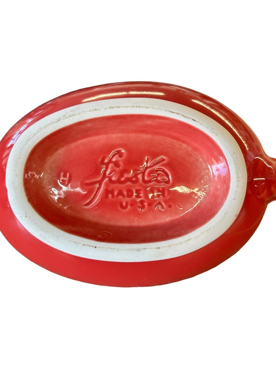 Fiesta - Scarlet Red Sauce Boat Gravy Homer Laughlin Ceramic Serving Dish Dining