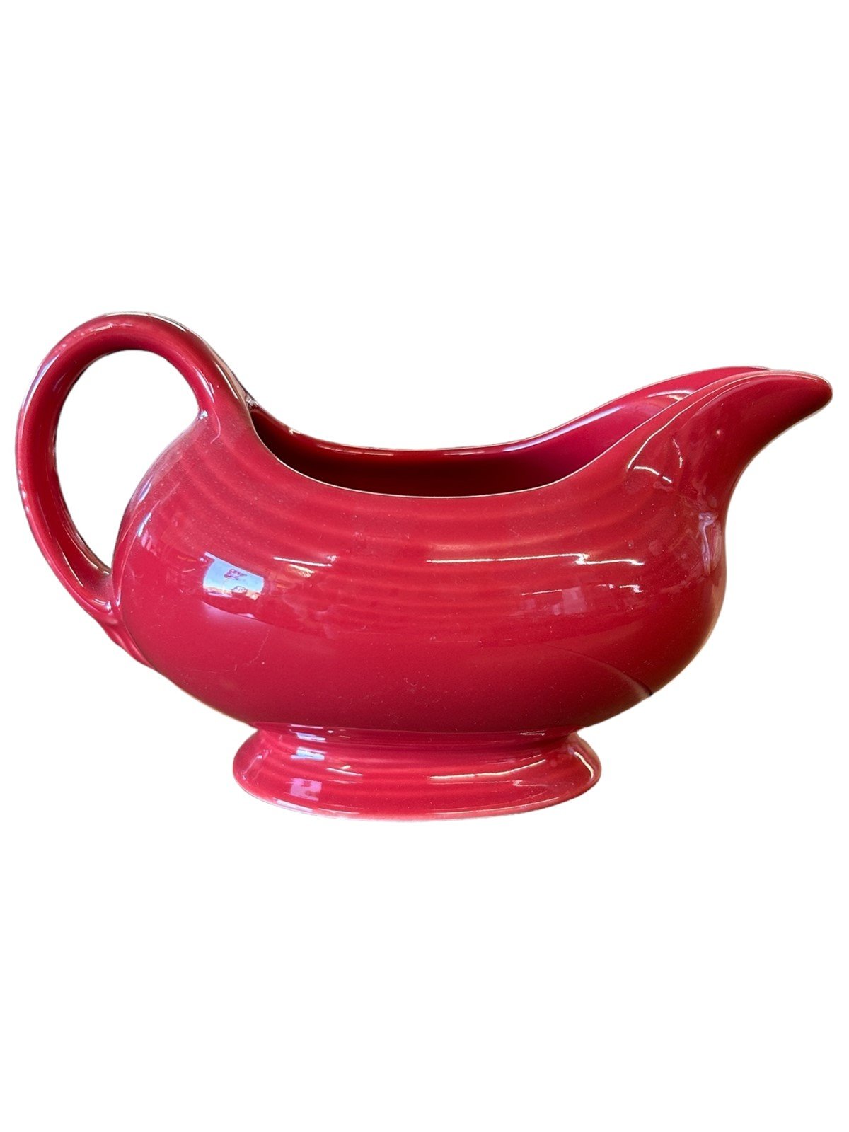 Fiesta - Scarlet Red Sauce Boat Gravy Homer Laughlin Ceramic Serving Dish Dining