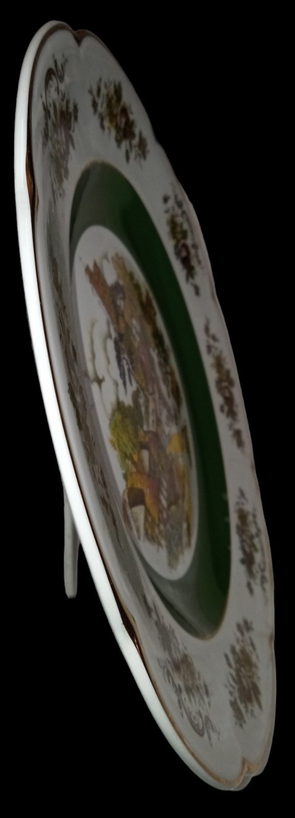 Ascot Service Plate Antique Wood and Sons England Vintage Alpine White Ironstone