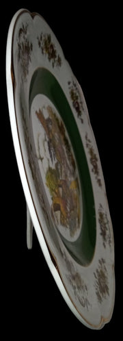 Ascot Service Plate Antique Wood and Sons England Vintage Alpine White Ironstone
