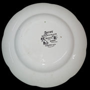 Ascot Service Plate Antique Wood and Sons England Vintage Alpine White Ironstone