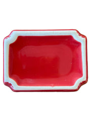 Fiesta - Scarlet Red Sugar Packet Caddy Homer Laughlin Ceramic Dish Kitchenware