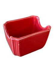 Fiesta - Scarlet Red Sugar Packet Caddy Homer Laughlin Ceramic Dish Kitchenware