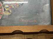 Painting Framed Canvas Carriage Home Decor John R Cook Jr. Wall Hanging Wood Art