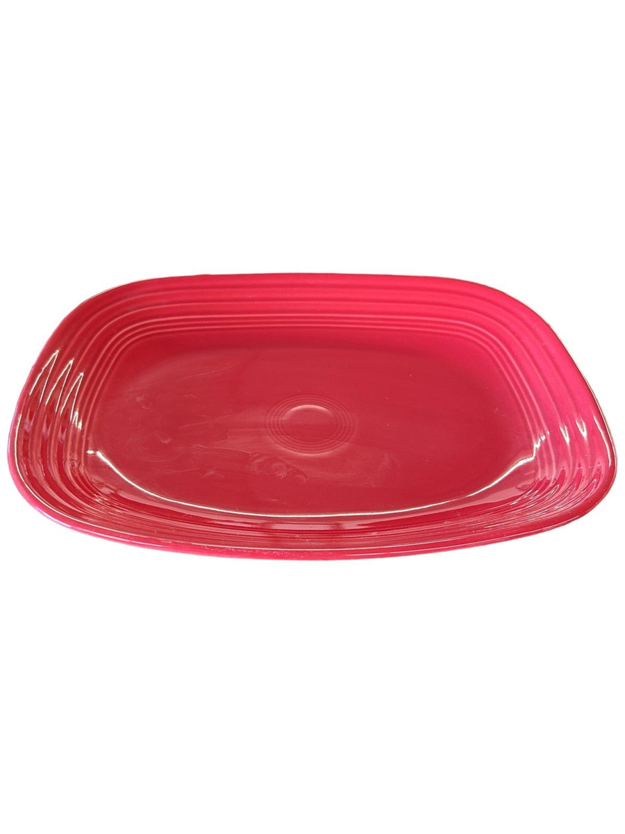 Fiesta - Scarlet Red Rectangular Platter Homer Laughlin Ceramic Dish Kitchenware