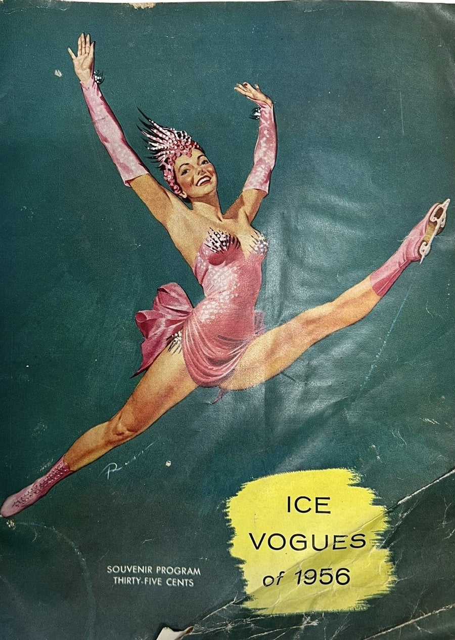 Ice Vogues of 1956 Antique Souvenir Program Vintage Holiday on Ice Shows