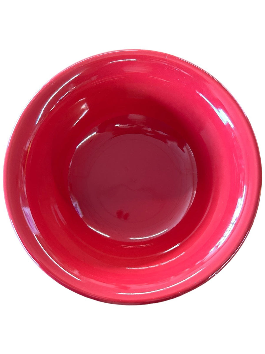 Fiesta - Scarlet Red Covered Casserole Bowl Homer Laughlin Ceramic Dish Kitchen