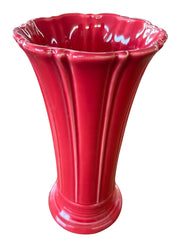 Fiesta - Scarlet Red Medium Flower Vase Homer Laughlin Ceramic Home Decor HLC