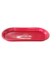 Fiesta - Scarlet Red Small Bread Tray Homer Laughlin Ceramic Dish HLC Baking USA