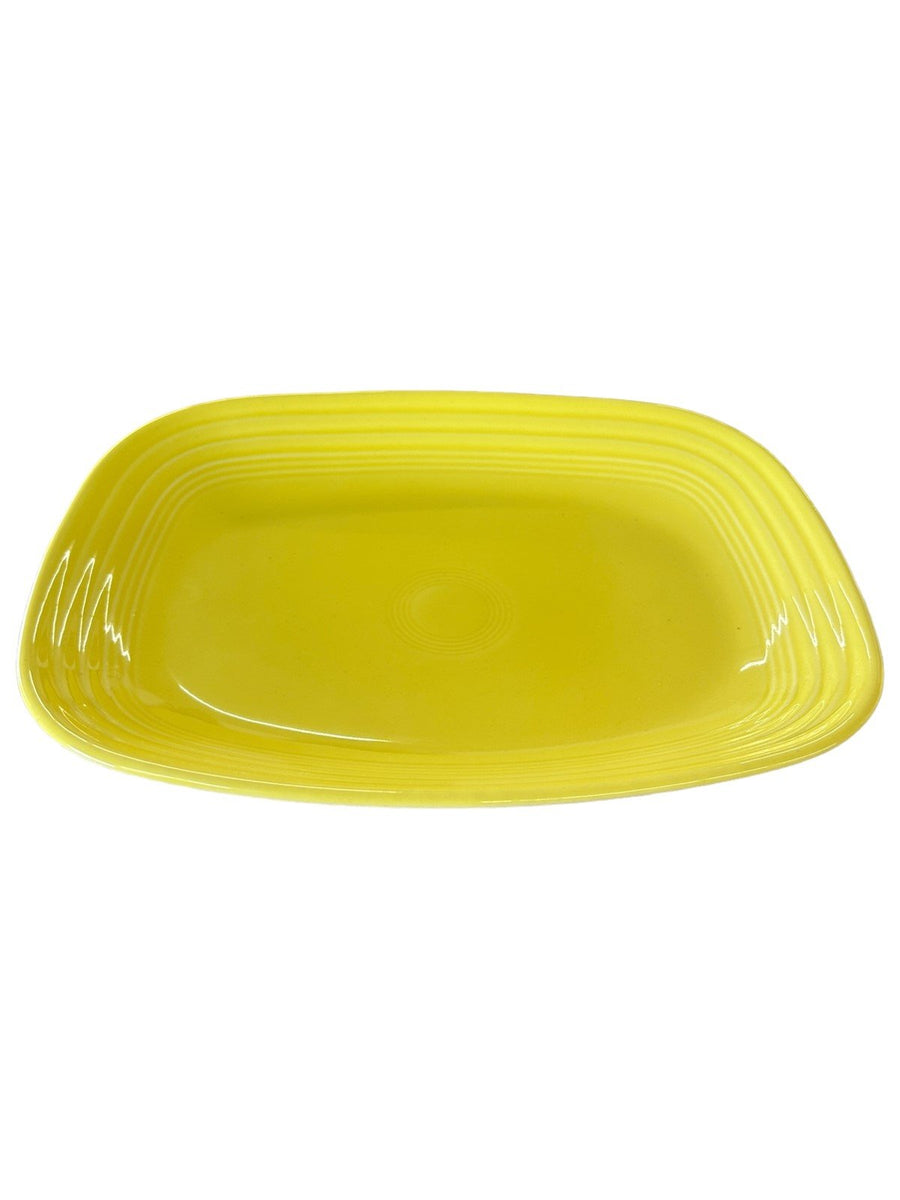 Fiesta - Sunflower Yellow Rectangular Platter Homer Laughlin Ceramic Dish Dining