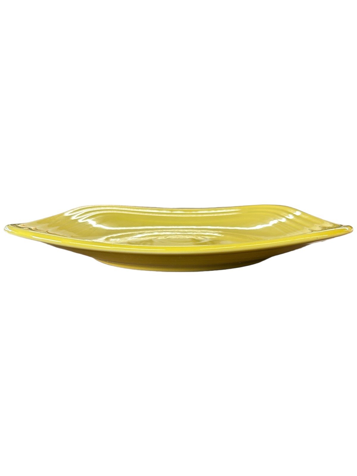 Fiesta - Sunflower Yellow Square Dinner Plate Homer Laughlin Ceramic Dish Dining