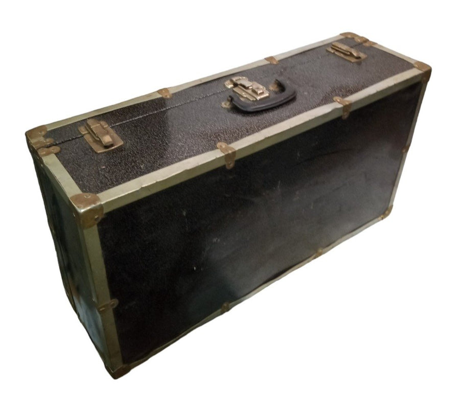 Steamer Trunk Vintage Collectible Luggage Travelling Black Air Travel