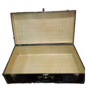 Steamer Trunk Vintage Collectible Luggage Travelling Black Air Travel