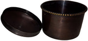 Round Metal Box with Lid Vintage Paradigm Exclusives India