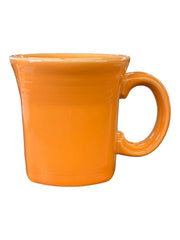 Fiesta - Tangerine Orange Retired Square Mug Homer Laughlin Ceramic Coffee Cup