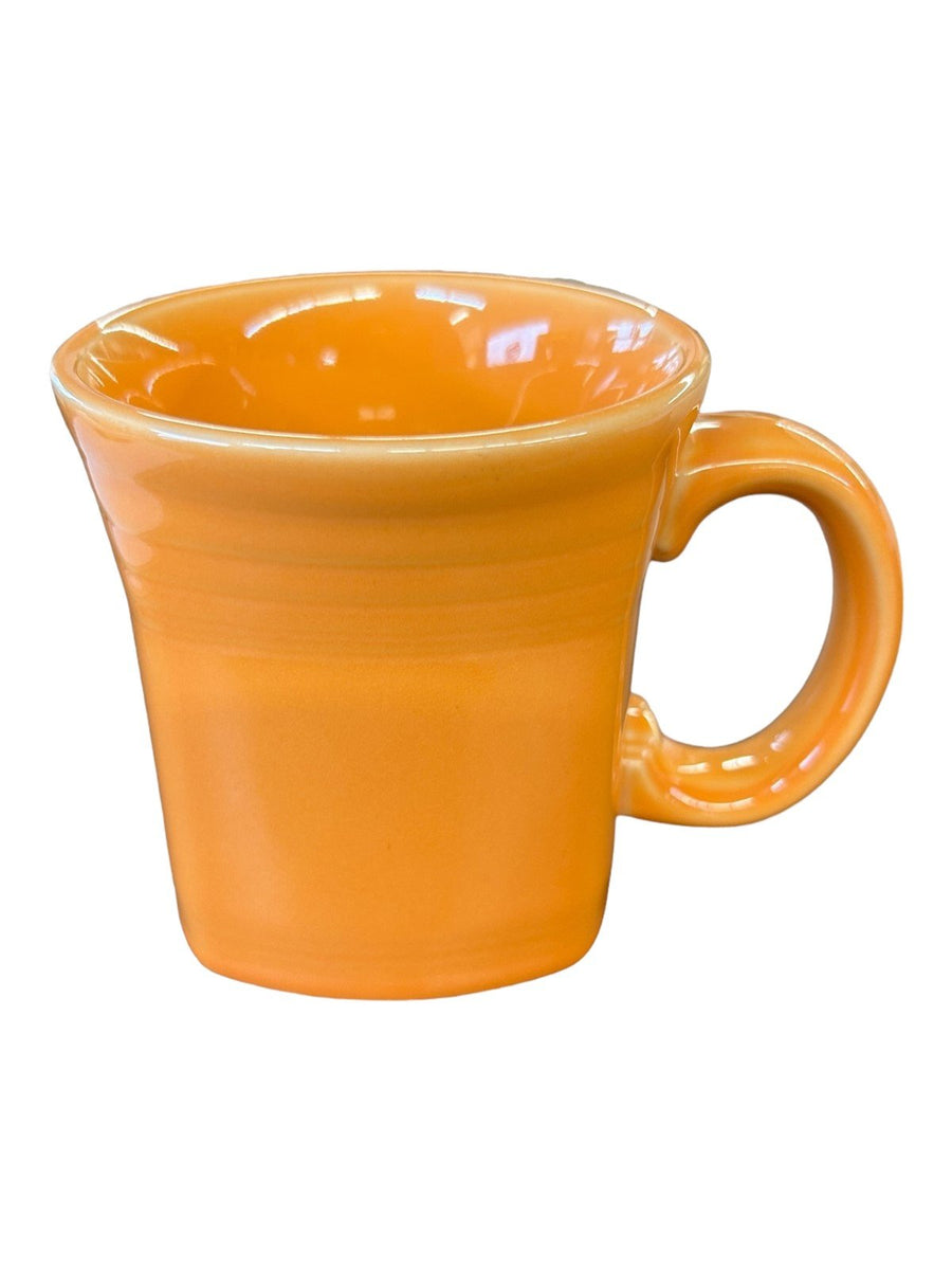 Fiesta - Tangerine Orange Retired Square Mug Homer Laughlin Ceramic Coffee Cup