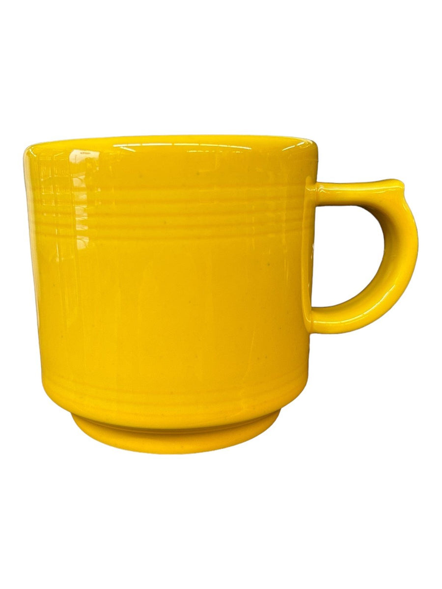 Fiesta - Daffodil Yellow Stacking Mug Homer Laughlin Ceramic Coffee Cup Drink