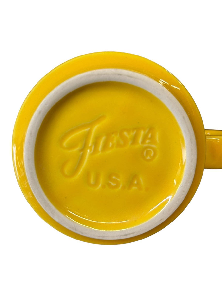 Fiesta - Daffodil Yellow Stacking Mug Homer Laughlin Ceramic Coffee Cup Drink