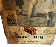 Agfa Antique Advertisement Cardboard Sign Film Printing Developing