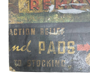 Reese's Antique Advertisement Corn Remover Cardboard Sign Don't Cut Off Your Toe