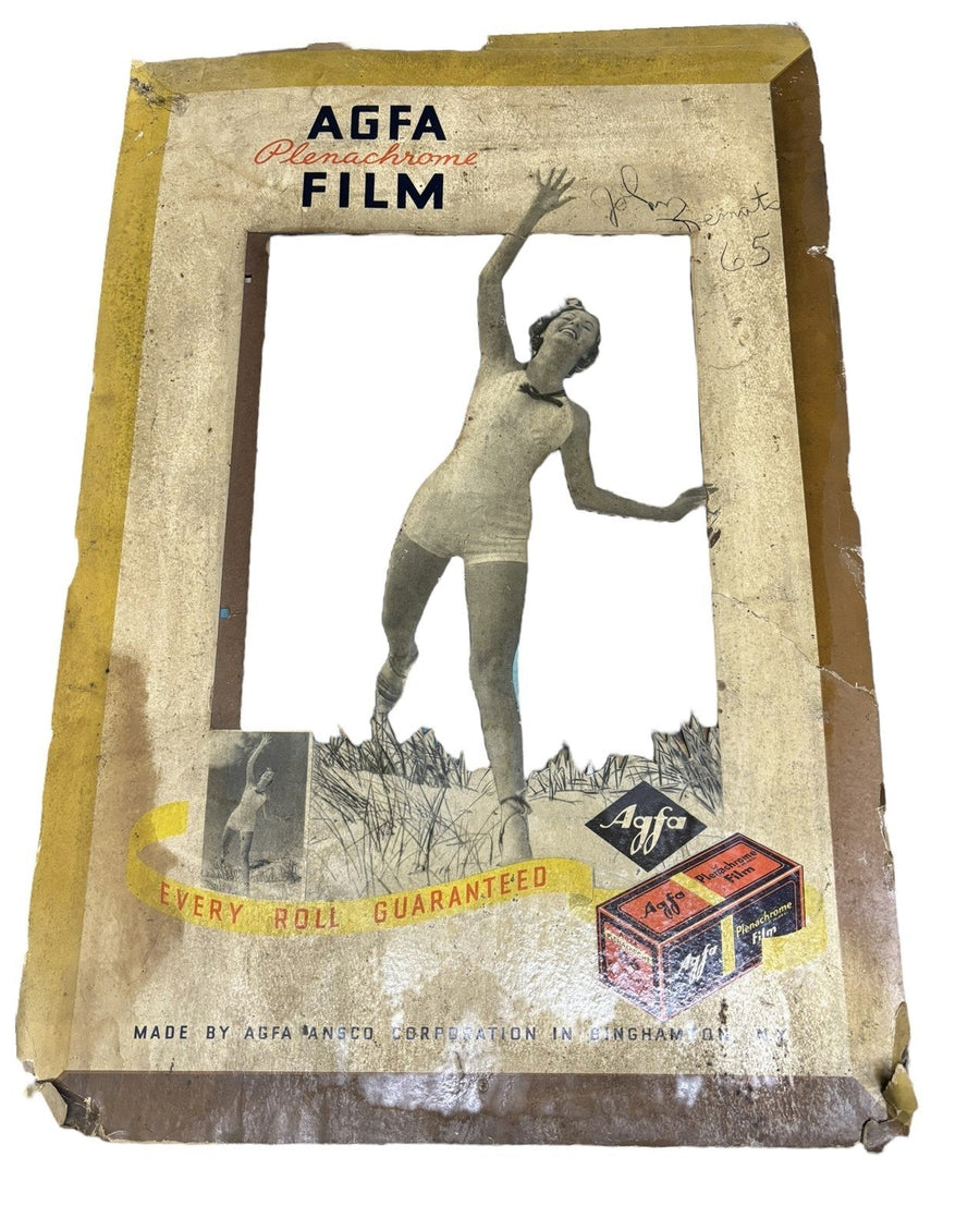 Agfa Film Antique Advertisement Cardboard Cutout Sign
