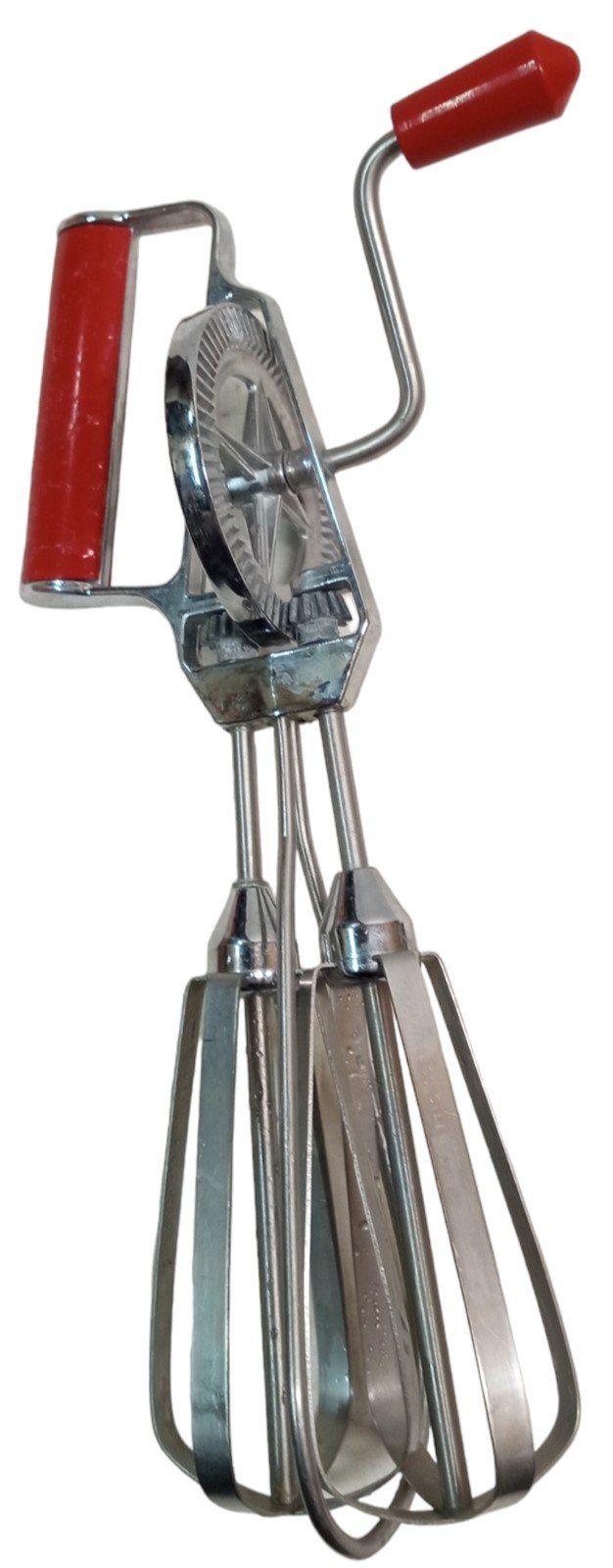 Maynard Mitee Hand Mixer Antique with Red Handle Vintage