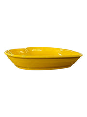 Fiesta - Daffodil Yellow Large Heart Bowl Ceramic Homer Laughlin Valentines Day