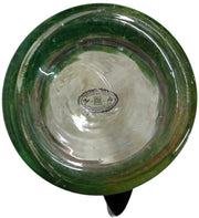 Mackenzie Child Glass Pitcher Vintage Victoria and Richard Octagon Hand Painted