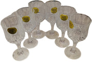 Lead Crystal Stemglasses Vintage Salem Cristal d'Arques France Total 10 Glasses