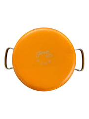 Fiesta - Tangerine Orange Healty Ceramic Nonstick Skillet Retired Homer Laughlin