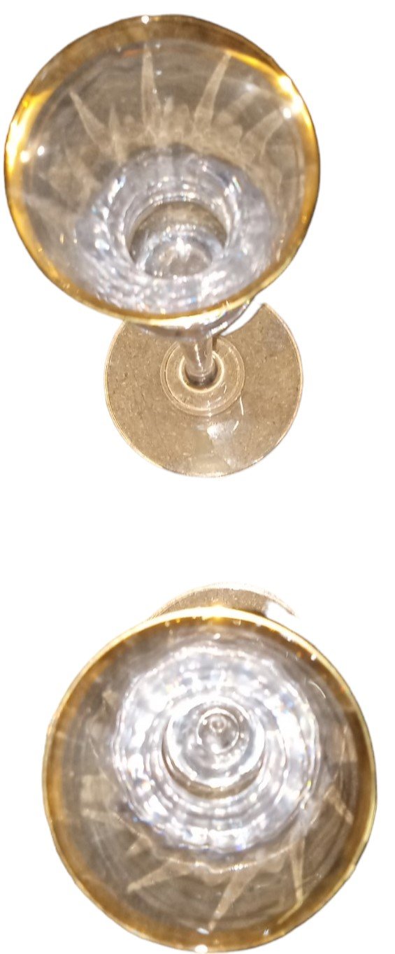 Mikasa Gold Rimmed Candle Holders Antique Jamestown Gold T2703 Vintage Set of 2