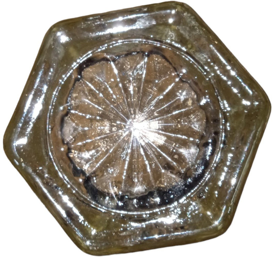 Anchor Hocking Glass Vase Antique Star of David Vintage 8.5" High