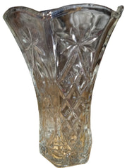 Anchor Hocking Glass Vase Antique Star of David Vintage 8.5" High