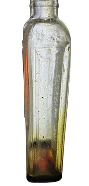 Medicine Bottle Monarch Oil Pain Reliever Willson's Antique Glass Cattle Horse