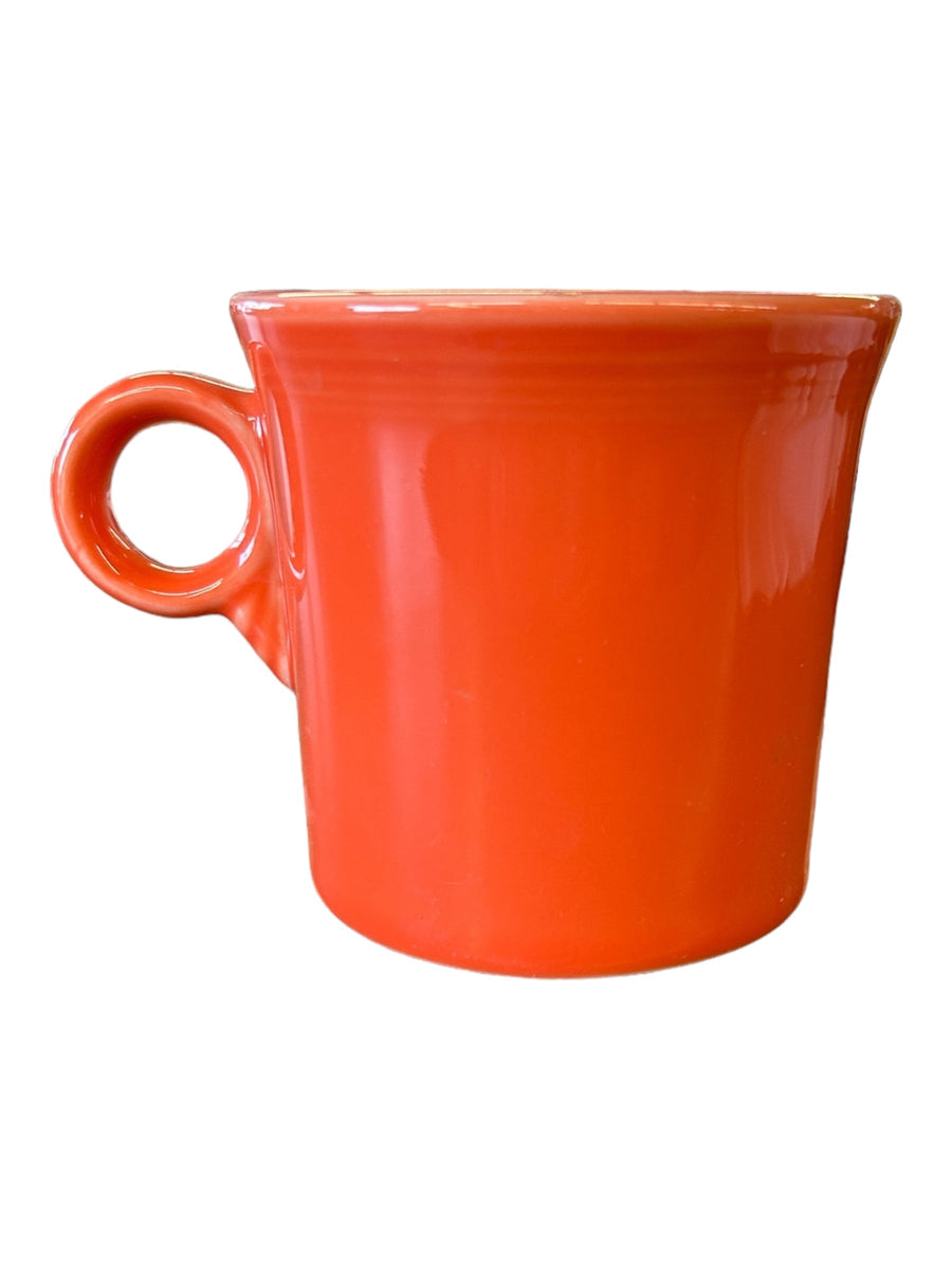 Fiesta - Poppy Orange Ring Handled Mug Homer Laughlin Ceramic Coffee Cup Tea HLC