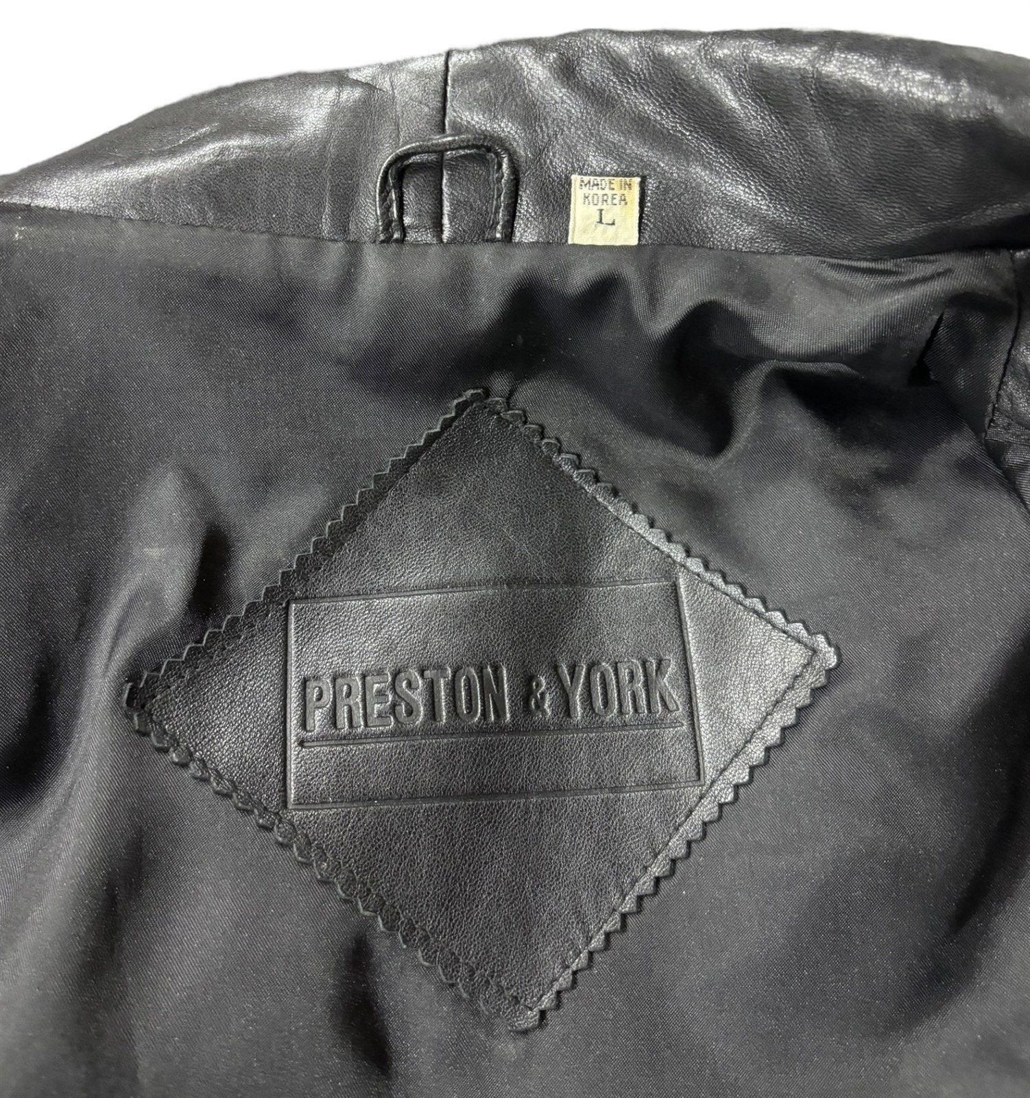 preston&york 革ジャン lサイズ Leather Jacket Preston & York Size L Women's Genuine Coat
