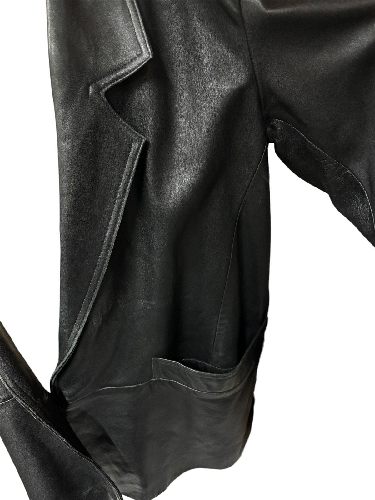Leather Jacket Preston & York Size L Women's Genuine Coat