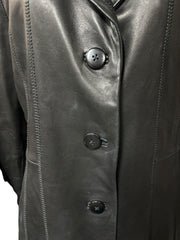 Leather Jacket Avanti Women's Medium Black Coat Genuine Shell