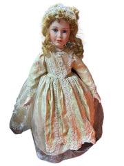 Porcelain 1999 Bride Doll Vintage 24''