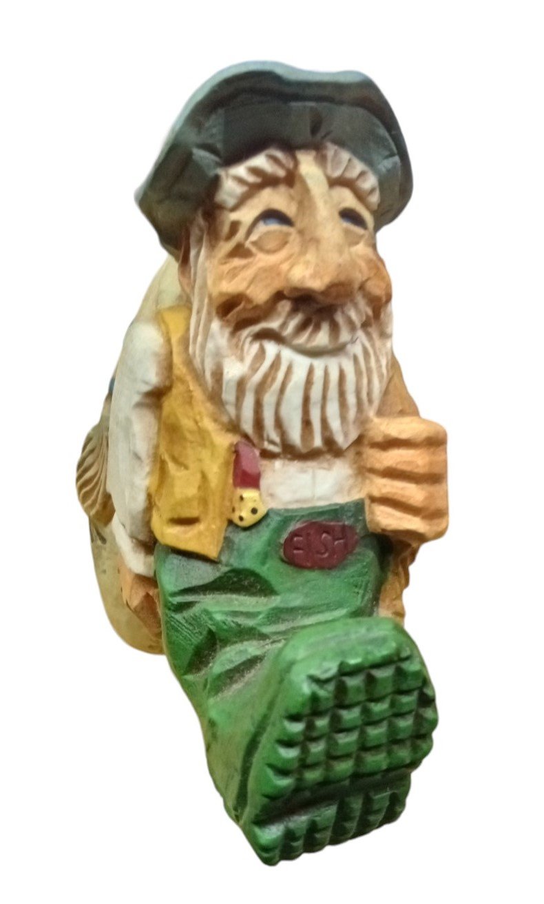 David Frykman Portfolio Fisherman Figure Vintage Collectible Decorative Rustic