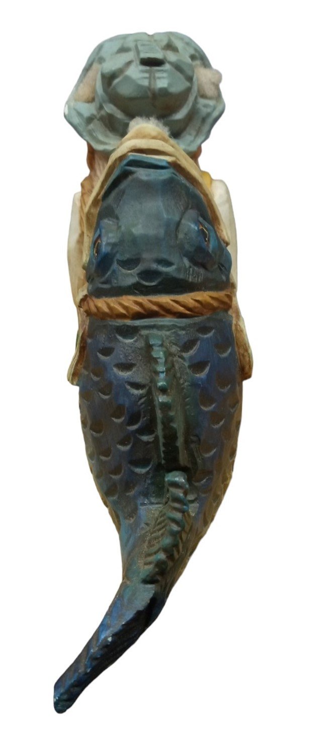 David Frykman Portfolio Fisherman Figure Vintage Collectible Decorative Rustic