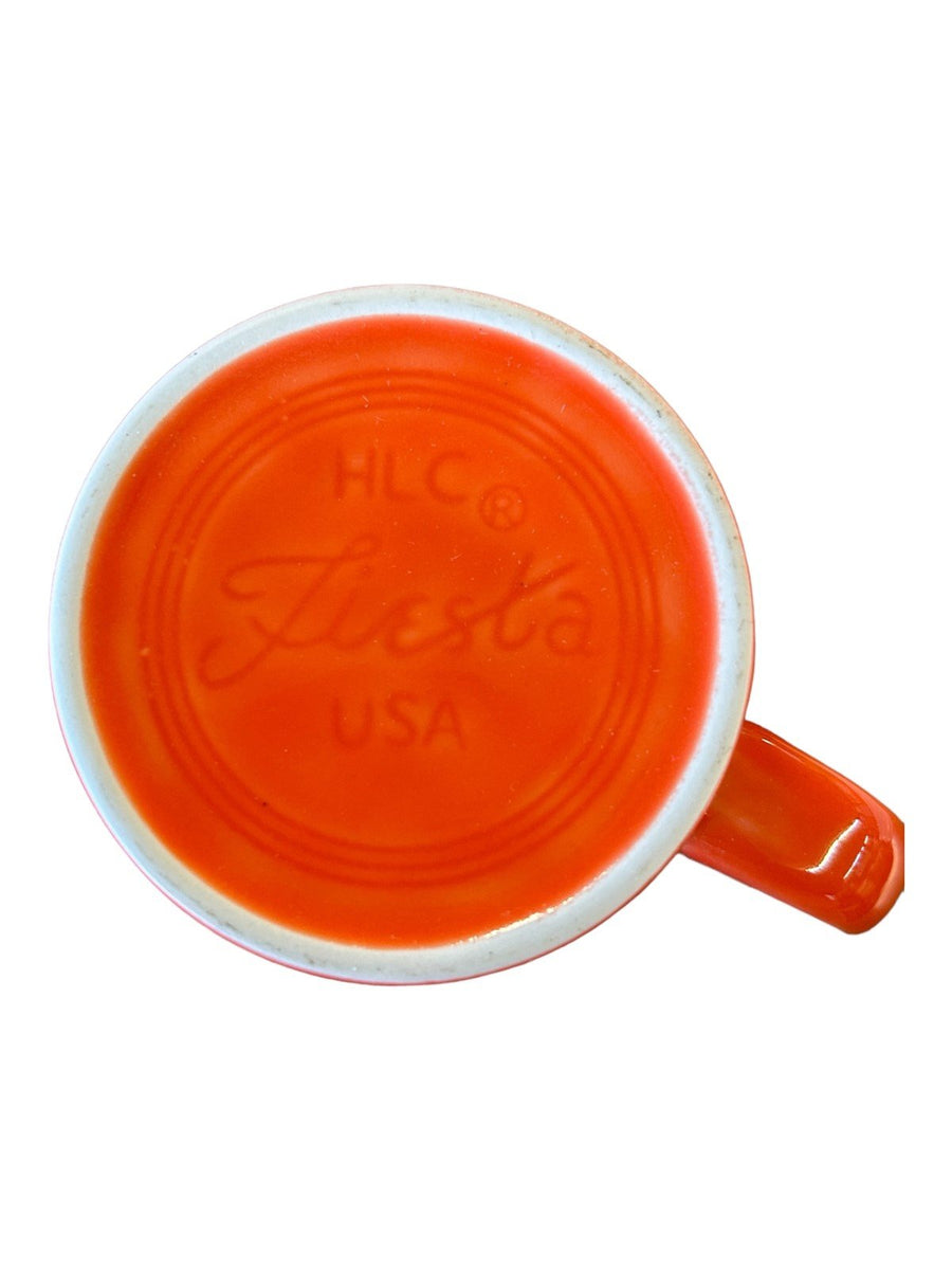 Fiesta - Poppy Orange Java Mug Ceramic Coffee Cup Tea Homer Laughlin Kitchen HLC