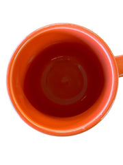 Fiesta - Poppy Orange Stacking Mug Homer Laughlin Ceramic Coffee Cup Drink Tea