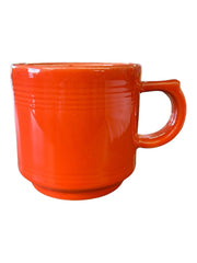 Fiesta - Poppy Orange Stacking Mug Homer Laughlin Ceramic Coffee Cup Drink Tea