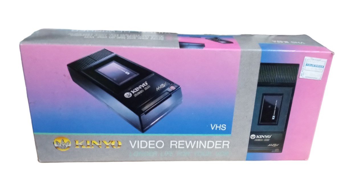 Kinyo Super Slim VHS Video Rewinder Vintage Collectible Electronics UNTESTED