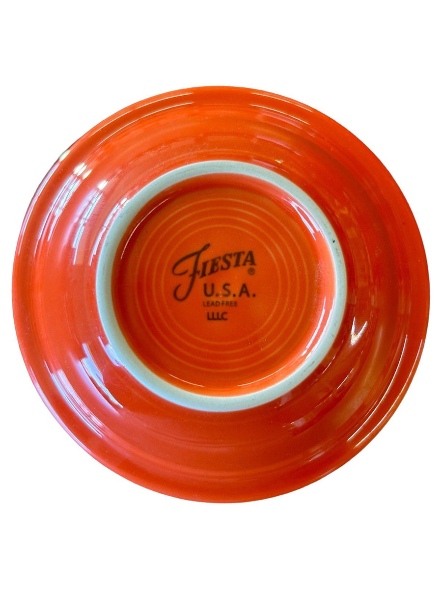 Fiesta - Poppy Orange Fruit Bowl Homer Laughlin Ceramic Dish Kitchenware HLC USA