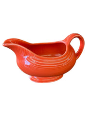 Fiesta - Orange Poppy Sauce Boat Gravy Homer Laughlin Ceramic Serving Dish Home