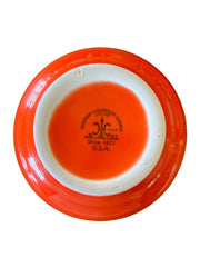 Fiesta - Poppy Orange Chili Bowl Ceramic Dish Homer Laughlin Kitchenware HLC USA