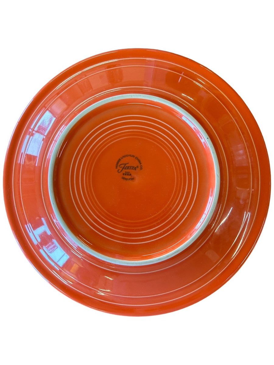 Fiesta - Poppy Orange Dinner Plate Homer Laughlin Ceramic Dish Kitchenware HLC