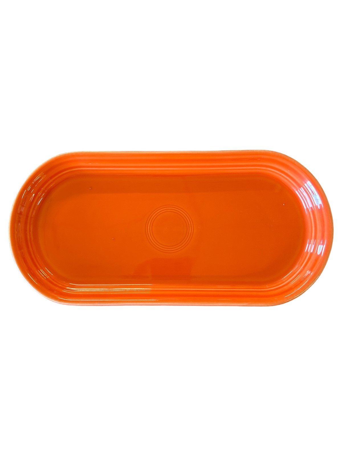 Fiesta - Poppy Orange Small Bread Tray Homer Laughlin Ceramic Dish Baking Dining